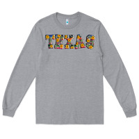 Heather Grey texas serape sunflower Long Sleeve Tee - AdoDesignShop
