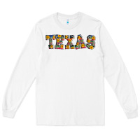 White texas serape sunflower Long Sleeve Tee - AdoDesignShop