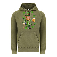 Vintage Olive st patricks elf Vintage Hoodie - Neo Western