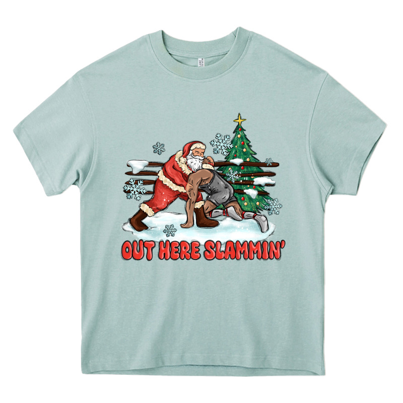 Out Here Slammin' Heavy Core Tee by MaliasSmallBusiness | Teevron