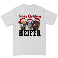 Dove Grey Merry Christmas Heifers Premium Tee - RanaPortraitStore