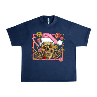Navy pink christmas skeleton Urban Heavy Tee - AdoDesignShop