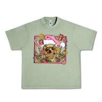 Oil Green pink christmas skeleton Urban Heavy Tee - AdoDesignShop
