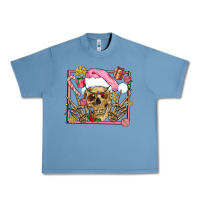 Pebble Blue pink christmas skeleton Urban Heavy Tee - AdoDesignShop