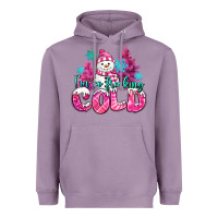 Lavender im so freaking cold pink christmas snowman Heavyweight Hoodie - MaliasSmallBusiness