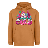 Meerkat im so freaking cold pink christmas snowman Heavyweight Hoodie - MaliasSmallBusiness