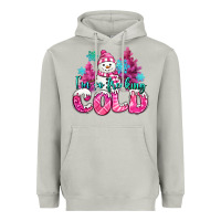 Moon Dust im so freaking cold pink christmas snowman Heavyweight Hoodie - MaliasSmallBusiness
