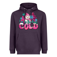Plum im so freaking cold pink christmas snowman Heavyweight Hoodie - MaliasSmallBusiness