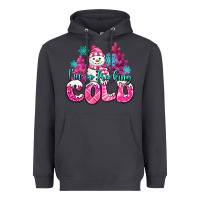 Smoke im so freaking cold pink christmas snowman Heavyweight Hoodie - MaliasSmallBusiness