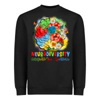 Black neurodiversity celebrate the spectrum Heavyweight Sweatshirt - JahusDesignShop