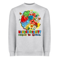 Heather Grey neurodiversity celebrate the spectrum Heavyweight Sweatshirt - JahusDesignShop