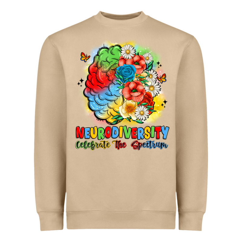 Neurodiversity Celebrate The Spectrum Heavyweight Sweatshirt by JahusDesignShop | Teevron