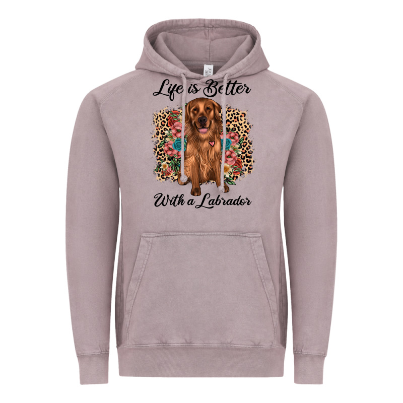 Life Is Better With A Labrador Vintage Hoodie by JahusDesignShop | Teevron