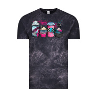 Cloud Black racing coffee cups Vintage Tee - JahusDesignShop