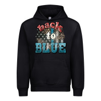 Black Back to blue 4th of july Urban Hoodie - HowdyJamesFarm