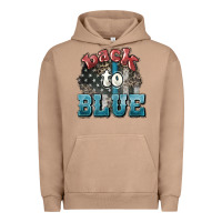 Pigment Burro Back to blue 4th of july Urban Hoodie - HowdyJamesFarm