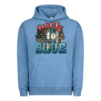Pigment Pebble Blue Back to blue 4th of july Urban Hoodie - HowdyJamesFarm