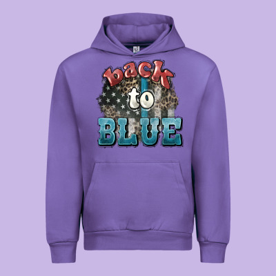 Back To Blue 4th Of July Urban Hoodie Designed By Howdyjamesfarm