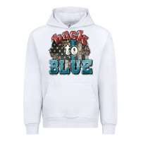 White Back to blue 4th of july Urban Hoodie - HowdyJamesFarm