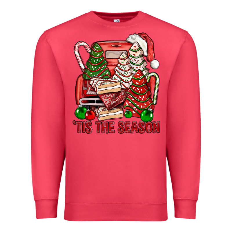 Tis The Season Christmas Cakes Truck Premium Sweatshirt by BundleAndBundleShop | Teevron