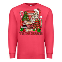 Cardinal Tis The Season Christmas Cakes Truck Premium Sweatshirt - BundleAndBundleShop