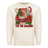 Sandshell Tis The Season Christmas Cakes Truck Premium Sweatshirt - BundleAndBundleShop