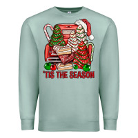 Seafoam Tis The Season Christmas Cakes Truck Premium Sweatshirt - BundleAndBundleShop