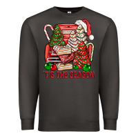 Smoke Tis The Season Christmas Cakes Truck Premium Sweatshirt - BundleAndBundleShop