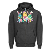 Charcoal Heather i am eggtra Zipper Hoodie - MaliasSmallBusiness