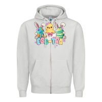 Dove Grey i am eggtra Zipper Hoodie - MaliasSmallBusiness