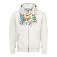 Oatmeal Heather i am eggtra Zipper Hoodie - MaliasSmallBusiness