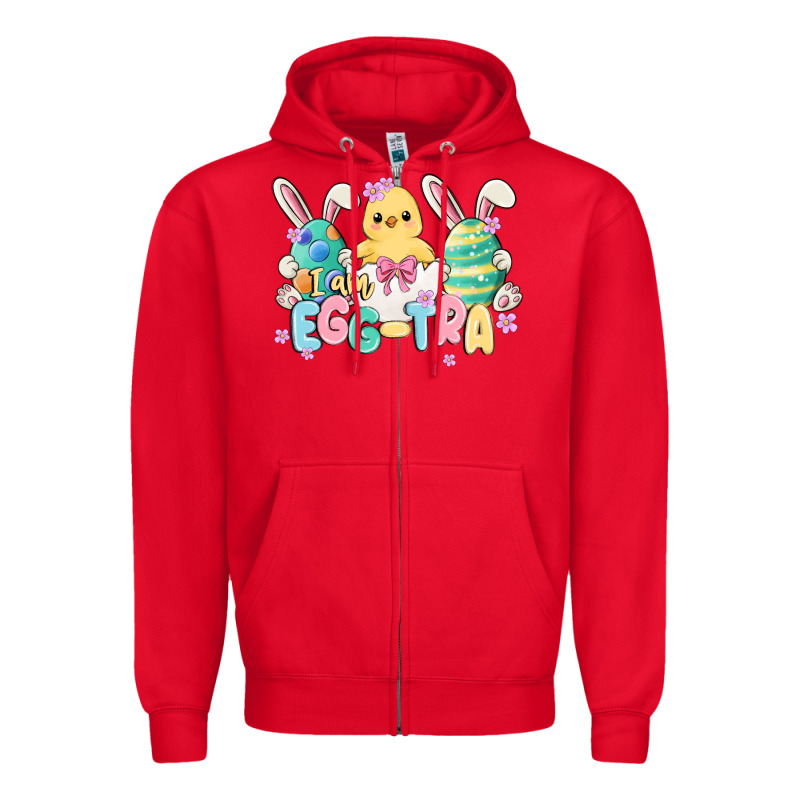 I Am Eggtra Zipper Hoodie by MaliasSmallBusiness | Teevron