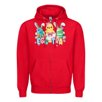 Red i am eggtra Zipper Hoodie - MaliasSmallBusiness