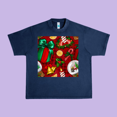Christmas Snow Globe Seamless Pattern Urban Heavy Tee Designed By Bundleandbundleshop