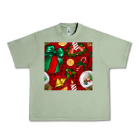 Oil Green christmas snow globe seamless pattern Urban Heavy Tee - BundleAndBundleShop
