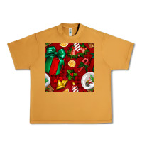 Peanut Butter christmas snow globe seamless pattern Urban Heavy Tee - BundleAndBundleShop