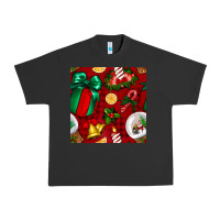Pigment Black christmas snow globe seamless pattern Urban Heavy Tee - BundleAndBundleShop