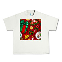 Pistachio christmas snow globe seamless pattern Urban Heavy Tee - BundleAndBundleShop