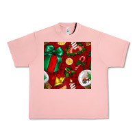 Salmon christmas snow globe seamless pattern Urban Heavy Tee - BundleAndBundleShop