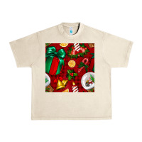 Sandshell christmas snow globe seamless pattern Urban Heavy Tee - BundleAndBundleShop