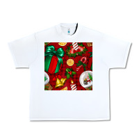 White christmas snow globe seamless pattern Urban Heavy Tee - BundleAndBundleShop