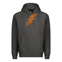 Charcoal Heather Western Vintage Pattern Lightning Premium Hoodie - Bettercallsaul