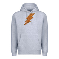 Heather Grey Western Vintage Pattern Lightning Premium Hoodie - Bettercallsaul