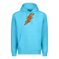 Ocean Blue Western Vintage Pattern Lightning Premium Hoodie - Bettercallsaul