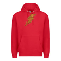 Red Western Vintage Pattern Lightning Premium Hoodie - Bettercallsaul
