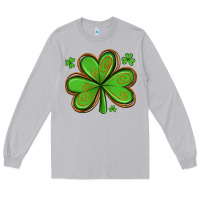 Moon Dust st patricks day shamrock with glitter Long Sleeve Tee - Artiststas