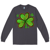 Smoke st patricks day shamrock with glitter Long Sleeve Tee - Artiststas