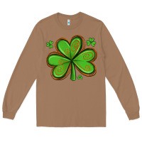 Toasted Coconut st patricks day shamrock with glitter Long Sleeve Tee - Artiststas