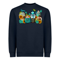 Navy gemstone coffee cups Heavyweight Sweatshirt - AdoDesignShop