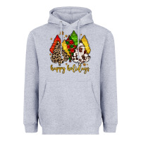 Heather Grey happy holidays with christmas tree Heavyweight Hoodie - MaliasSmallBusiness